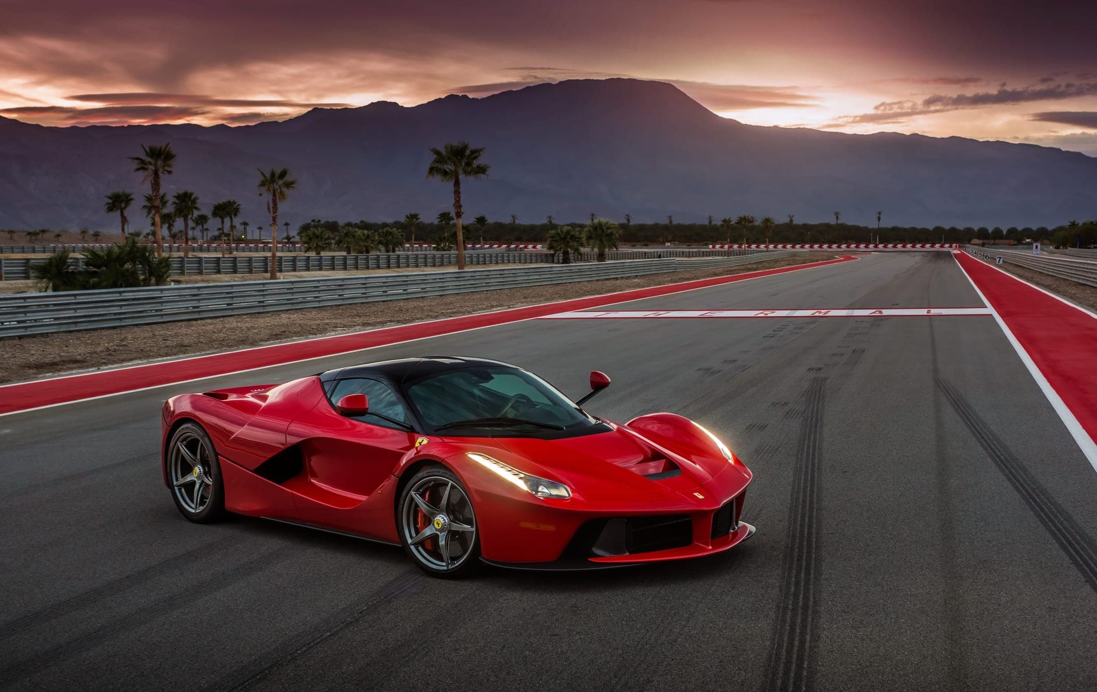 A Ferrari on a circuit